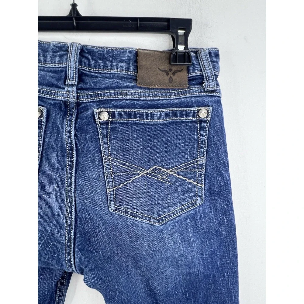 Wrangler 20X Jeans Men's Size 30x29 Straight‎ Style 44 Whiskered Med Wash Blue